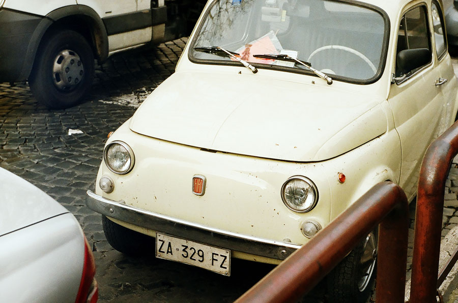 Film Photography - Rome - maricandance - Fiat 500