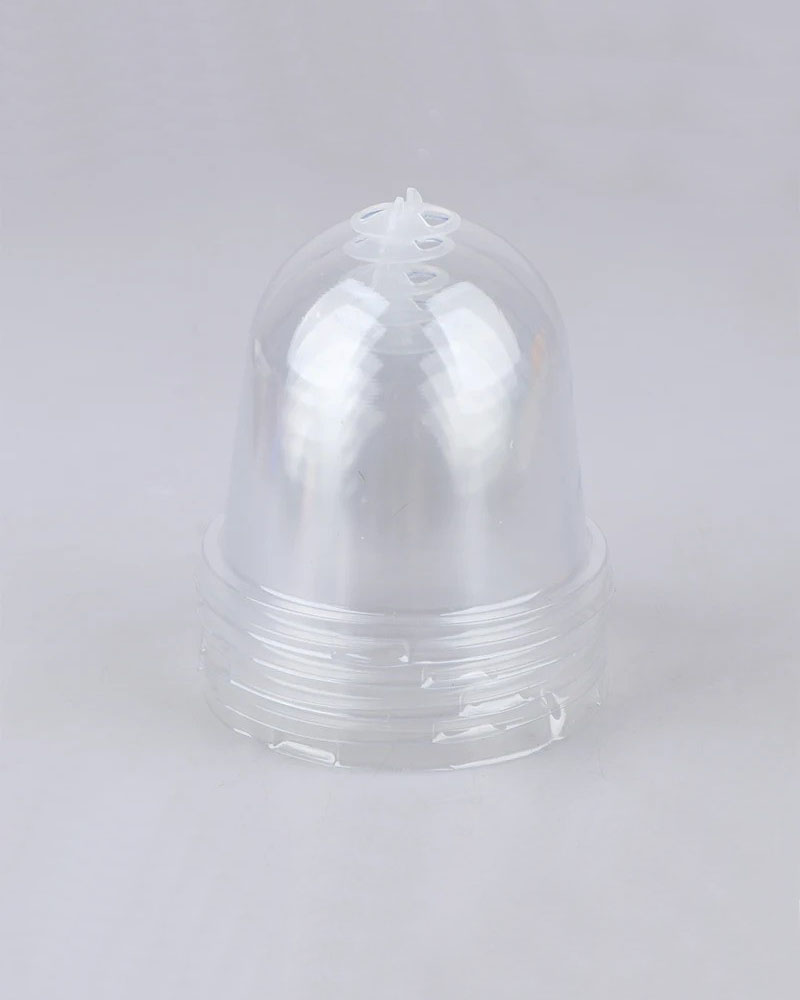 Round transparent pot with humidity dome, diameter 9 cm